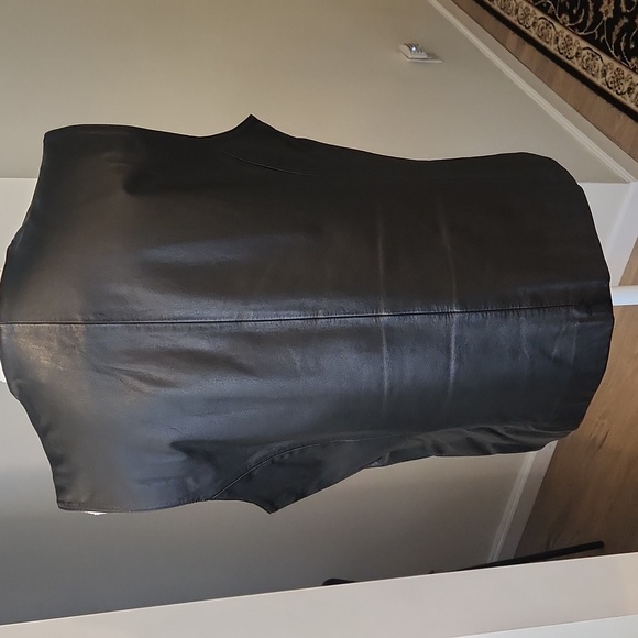 Preston & York Leather Vest Zip Up Women's 14 VTG Y2K Biker Grung - Picture 5 of 14